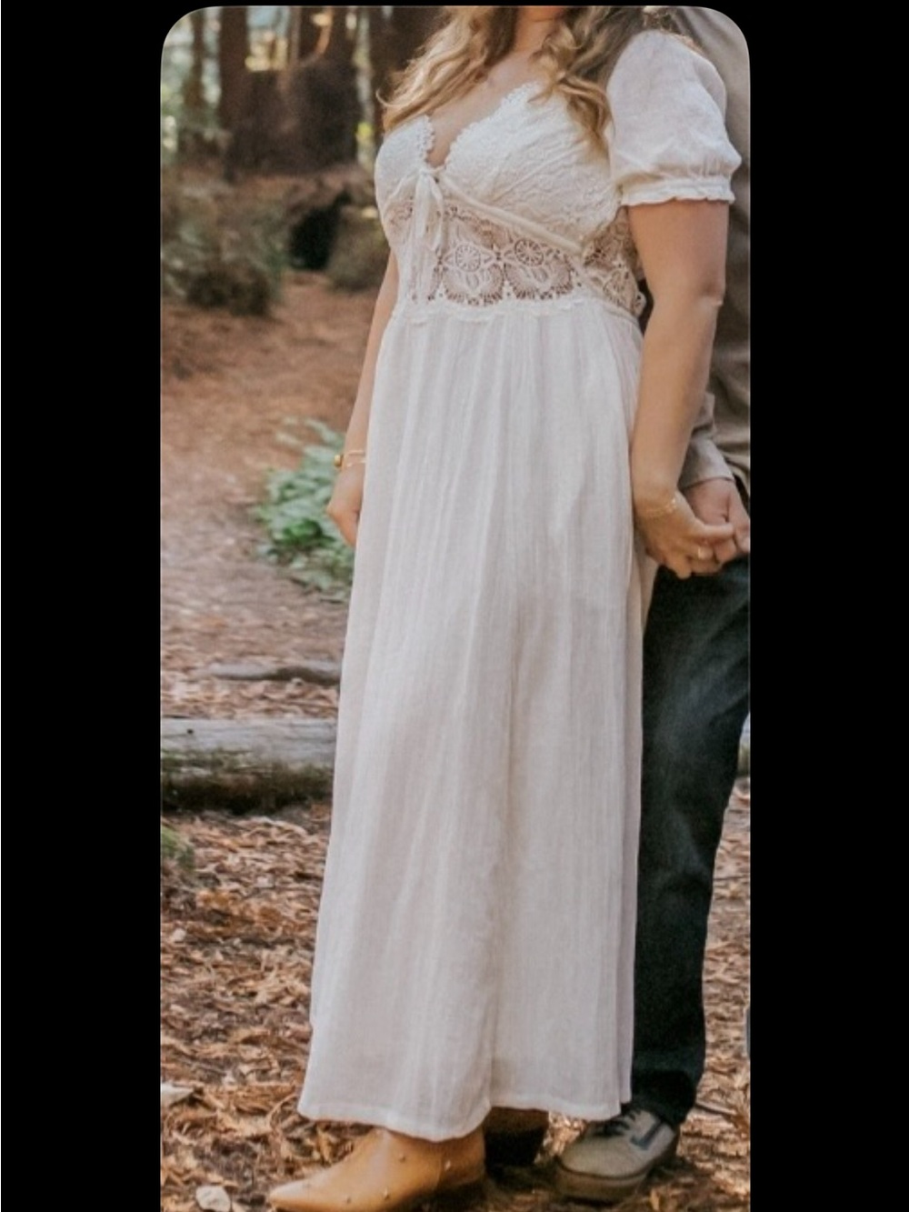 Free People All You Need Is Lace Midi Dress Size Large - Picture 2 of 3